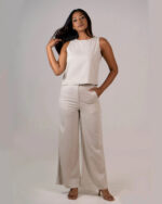 Wide Hem Straight Leg Pant