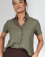 Short Sleeve Linen Shirt