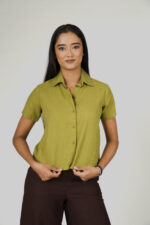 Short Sleeve Linen Shirt - Image 6