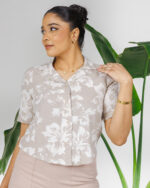 Cuban Collar Relax Linen Top - Image 3