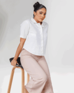 Cuban Collar Relax Linen Top - Image 4