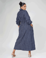 Pleated Structured Shirt Dress - Image 6