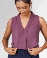 V-Neck Sleeveless Top - Image 5