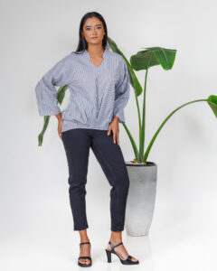 Hem Pleated Relax Top - Image 2