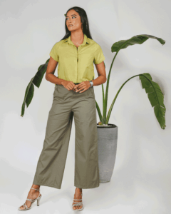 High-Low Crop Shirt - Image 3