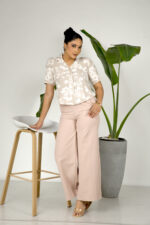 Cuban Collar Relax Linen Top - Image 5