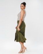 Front Slit Ruffle Skirt - Image 3