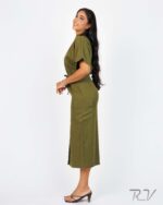 Waist Draw Cord Dress - Image 3