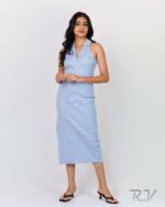 Racer Back Rib Dress - Image 2