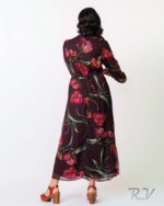 Floral Print Long Dress - Image 3