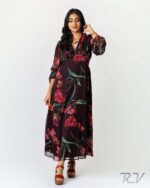 Floral Print Long Dress