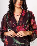 Floral Print Long Dress - Image 2