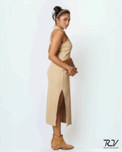 Racer Back Rib Dress - Image 5