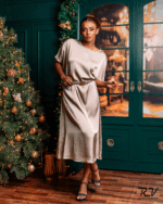 Short Sleeve Long Dress