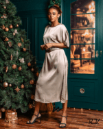 Short Sleeve Long Dress - Image 3