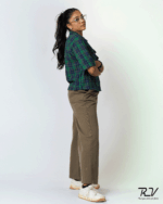 Plaid Top With Double Pocket - Image 3