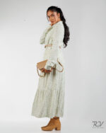 Long Sleeve With Collar Long Dress - Image 2