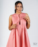 Tuck Detail Front Open Dress - Image 3