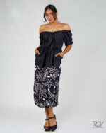 Short Sleeve Long Floral Dress