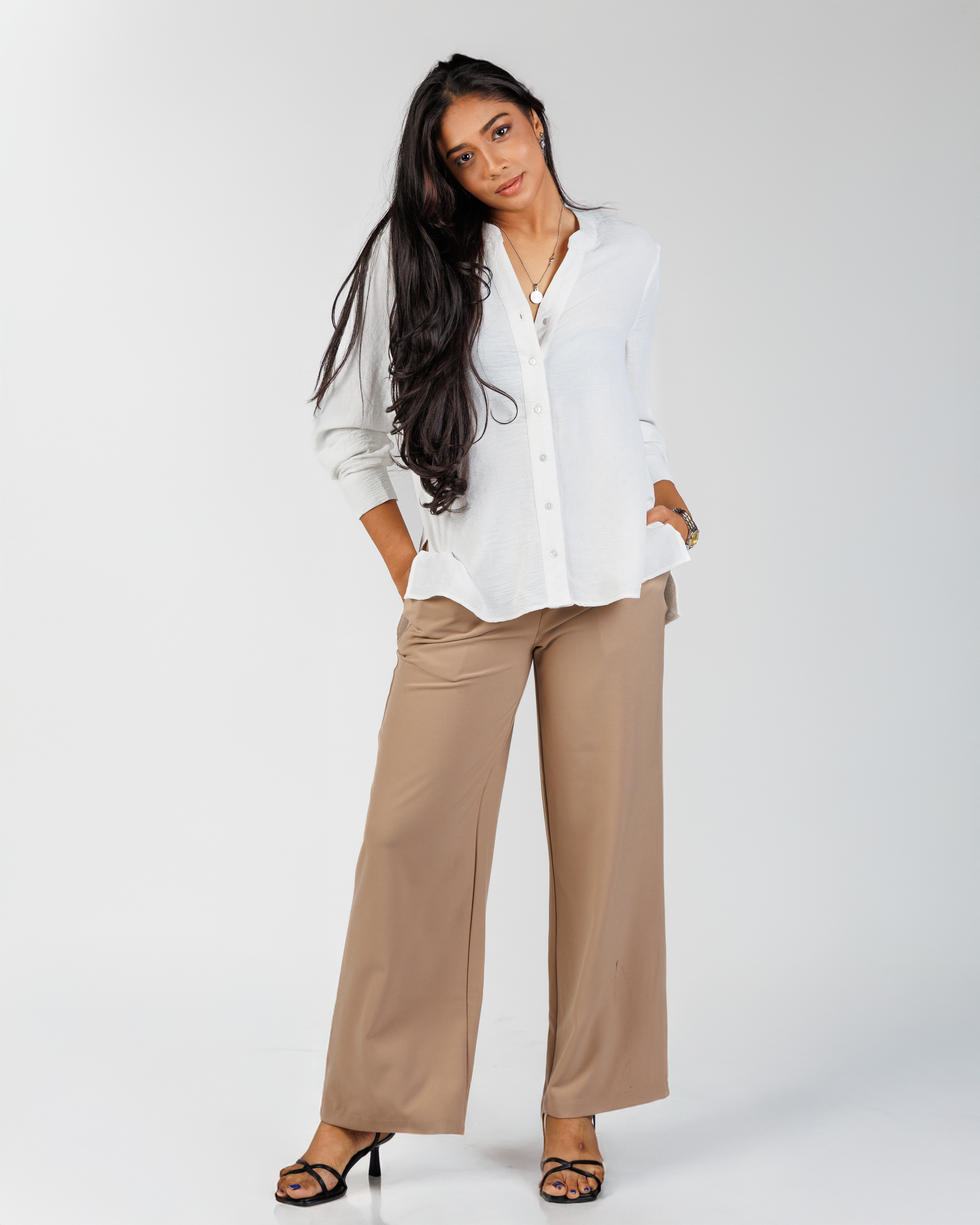 LONG SLEVEE  LINEN SHIRT - Image 3