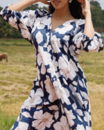 FRONT OPEN SLEEVE FROCK - Image 4