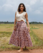GATHERD FUL PTD SKIRT