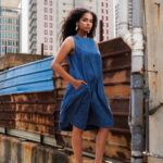 Sleeveless A-Line Dress