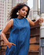 Sleeveless A-Line Dress - Image 2