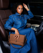 Half Placket Detail Shirt Dress - Image 2