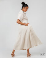 Front Open Extended Sleeve Less Top - Image 2