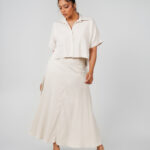 Front Open Extended Sleeve Less Top