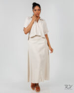 Front Open Extended Sleeve Less Top - Image 3