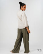 Reverse Collar Yoke Detail Top - Image 2