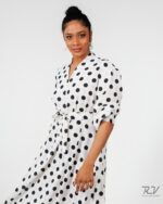 Polka Dot Long Sleeve Dress