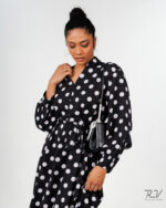 Polka Dot Long Sleeve Dress - Image 4