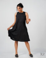 Back Tie Up Detail Sleeve Less Dess