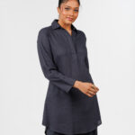 Long Sleeve Top with Back Yoke